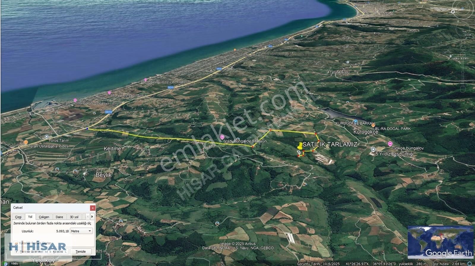 Hisar'dan Kurugökçe'de Yatırımlık Tarla 2575 M2 - Görsel 8