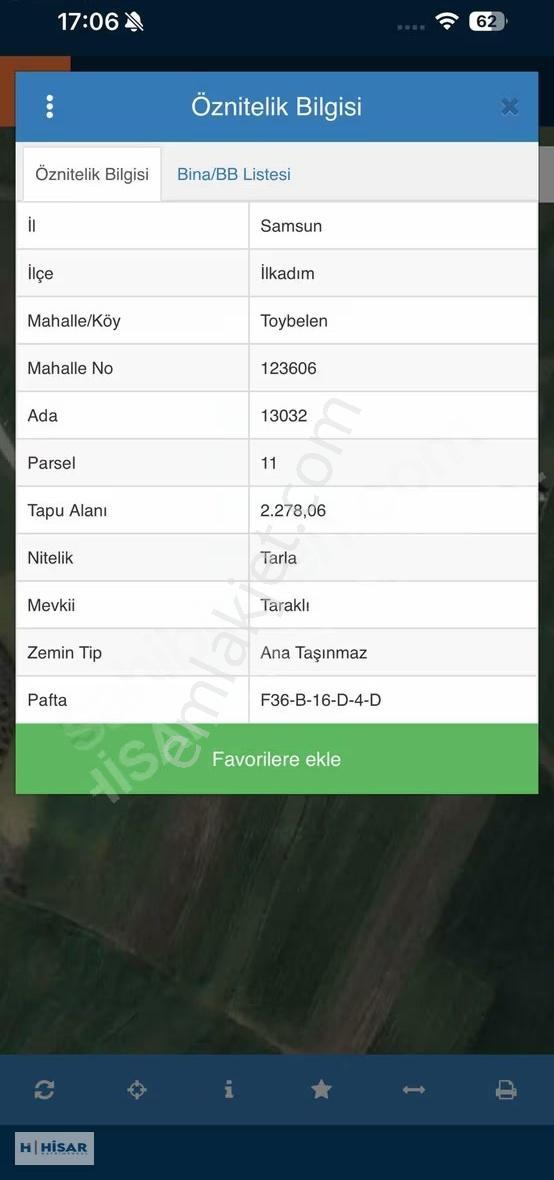 Hisar'dan Toybelende İmar İçinde Satılık Hisse - Görsel 3