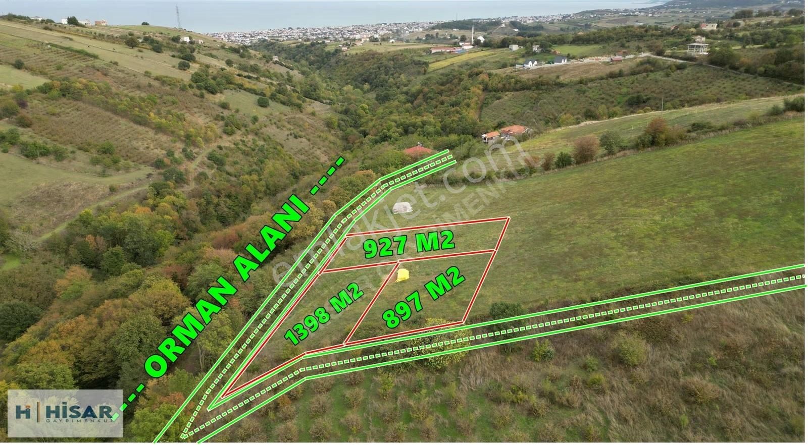 Hisar'dan Kurugökçe'de Deniz Manzaralı Ev Yapına Uygun Tarla