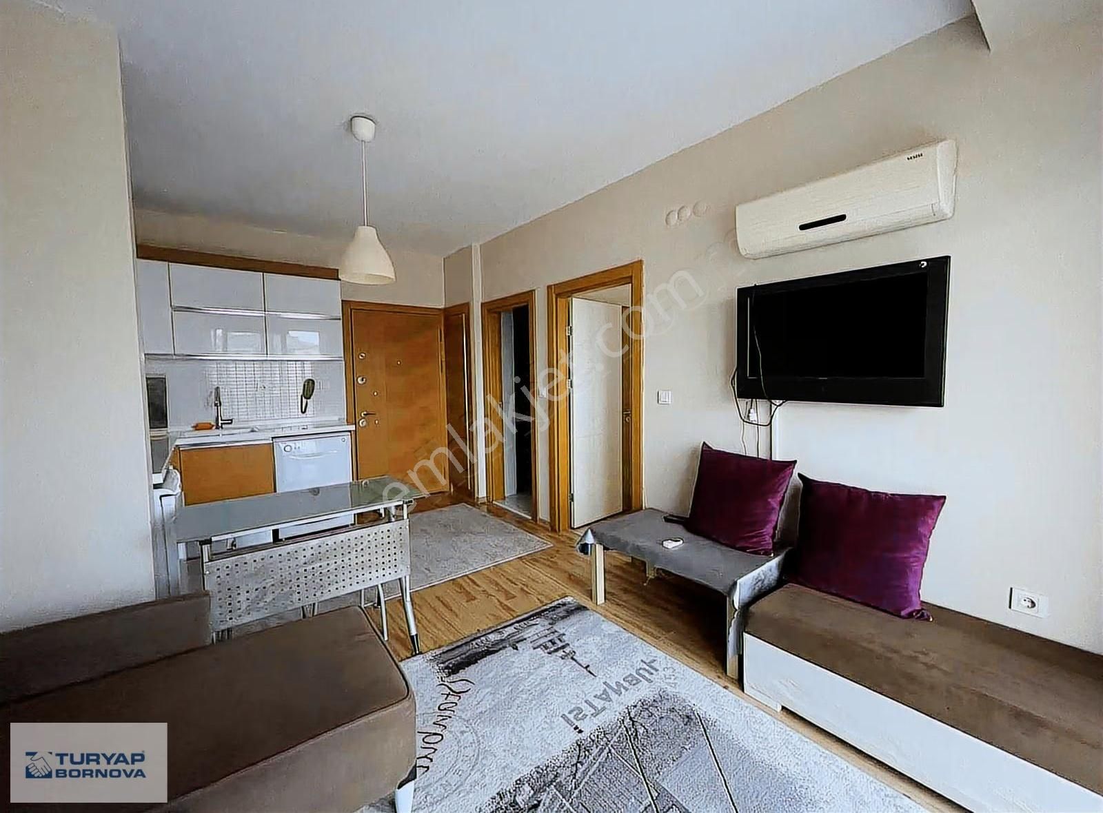 Turyap Bornovadan Myvia Bornova Sitesi Eşyalı Kiralık 1+1 Daire - Görsel 21