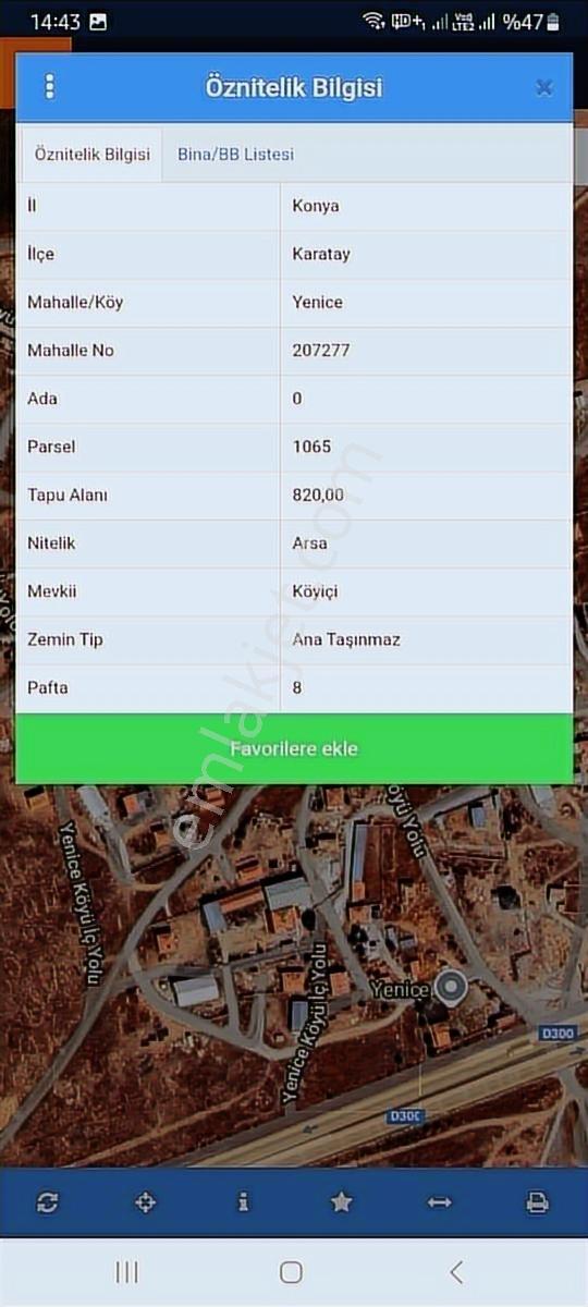 Karatay Da 2 Kata İmarlı Arsa Mete Mermer Den - Görsel 11