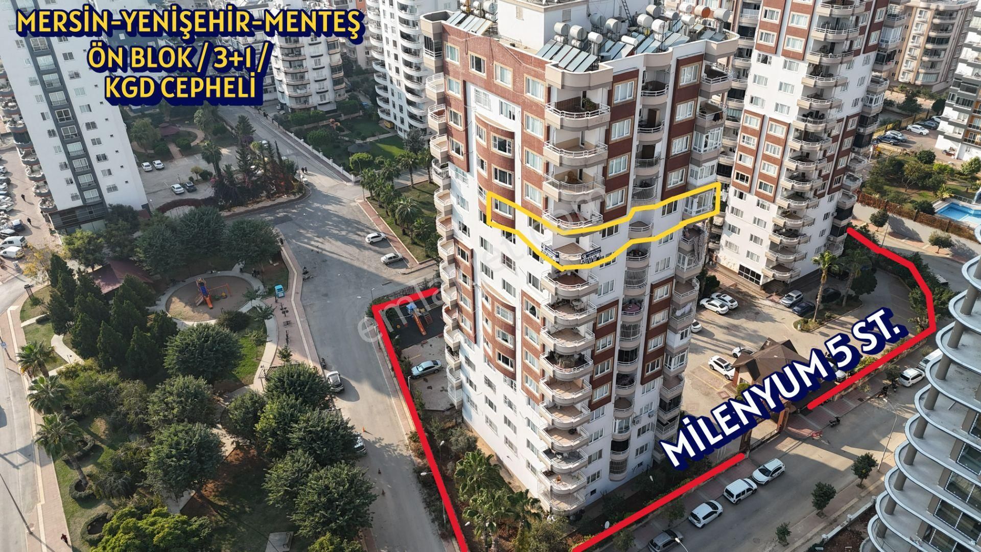 Yenişehir Menteş Mah. Milenyum 5 St. 3+1 Kiralık, - Görsel 2