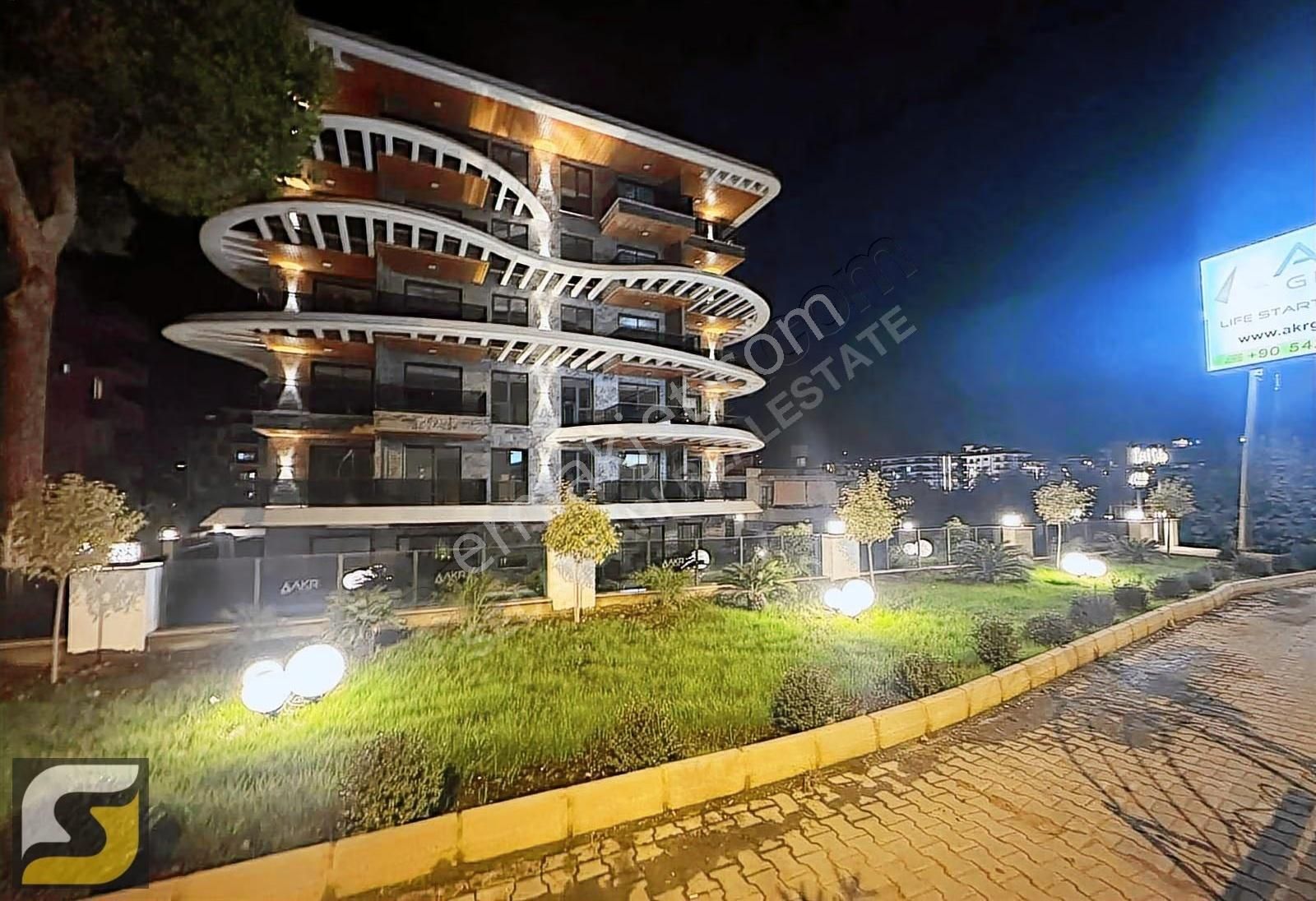 Kestelde Denize Manzaralı Sıfır Binada Kiralık 1+1 Daire - Görsel 7