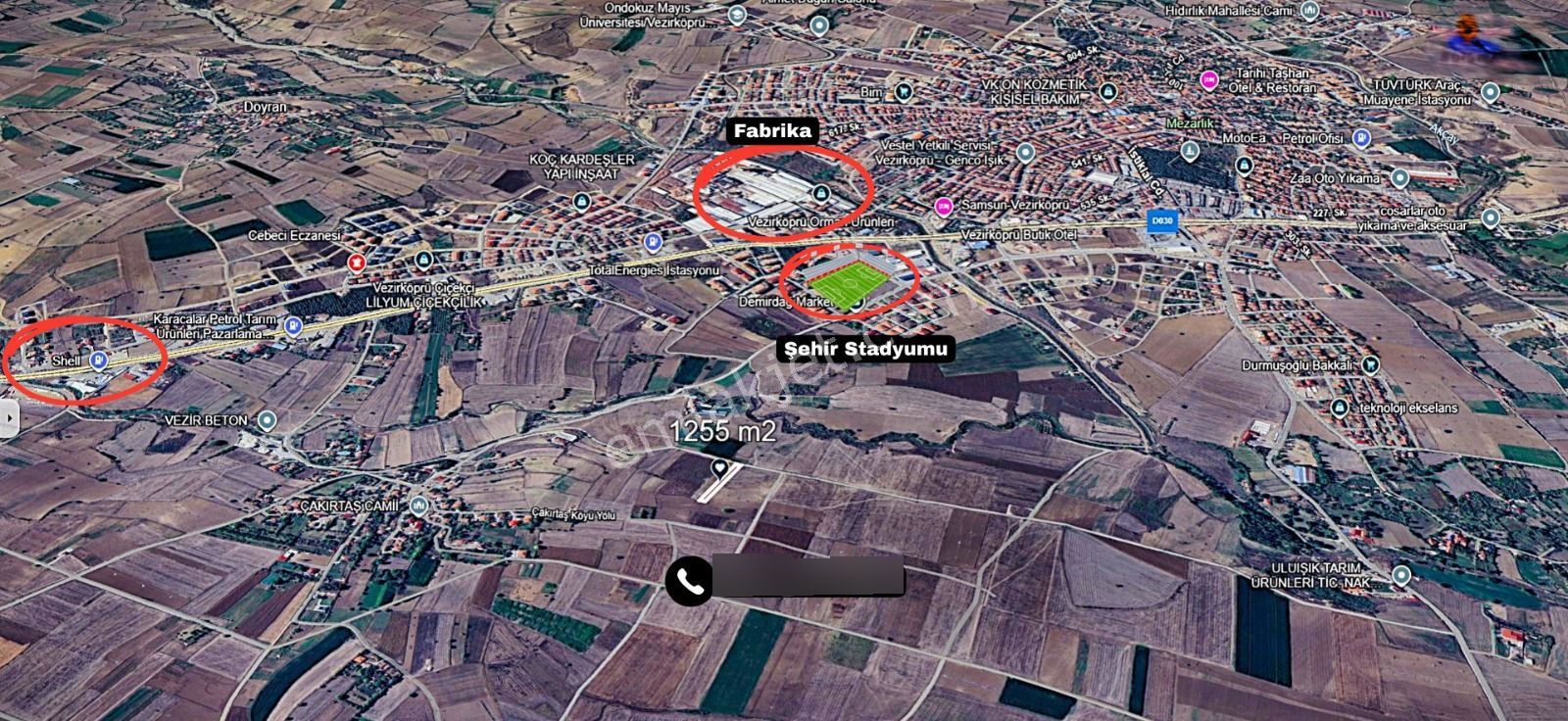 Vepaş'tan Çakırtaş Mahallesi'nde 1.255 M² Satılık Tarla