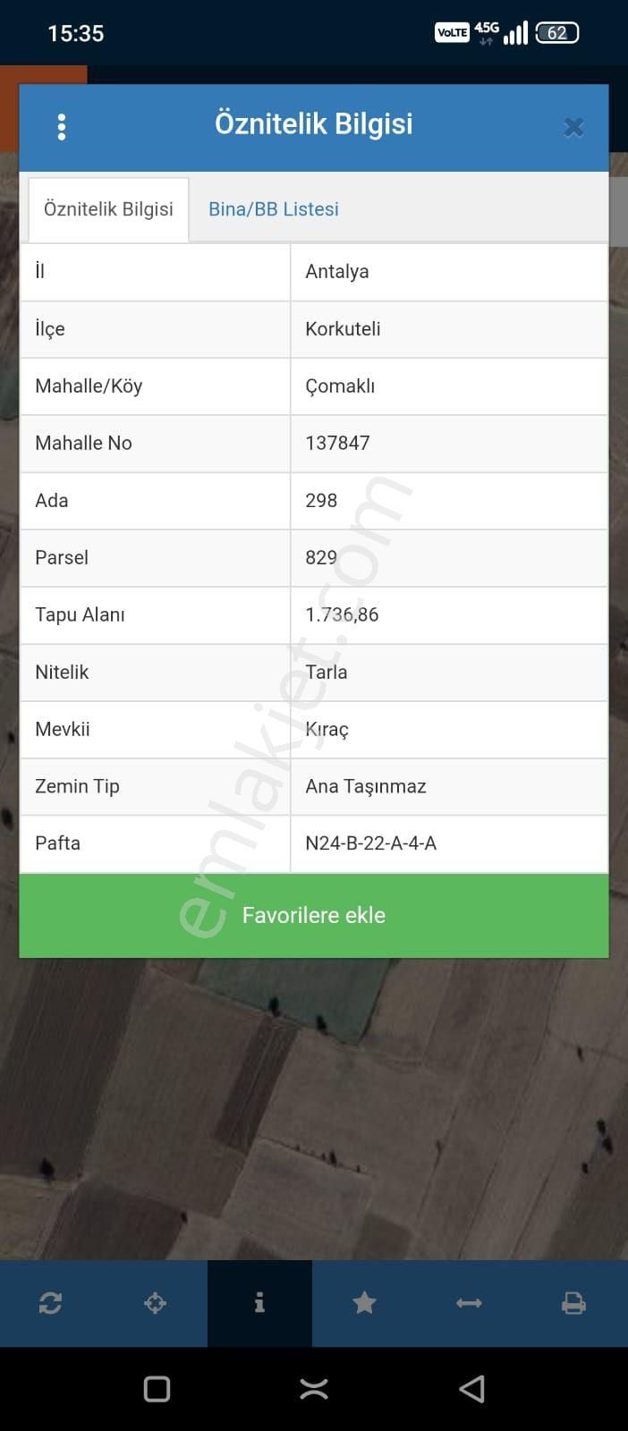 Korkuteli Comakli 1735m2 - Görsel 2
