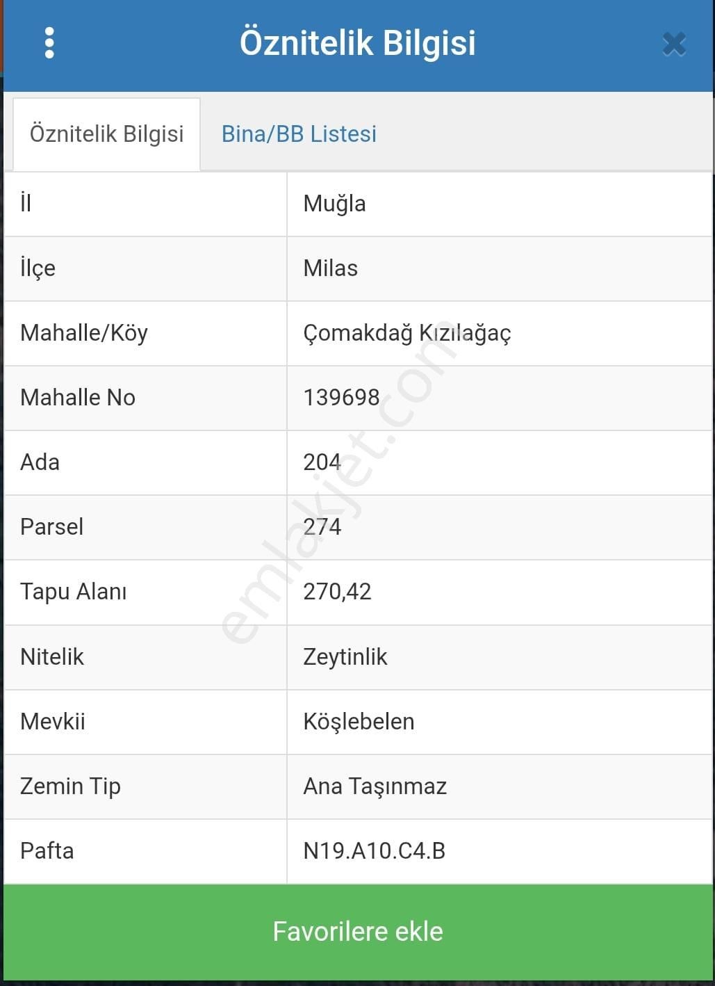 Muğla Milas Çomakdağ 270m2 Zeytinlik - Görsel 2