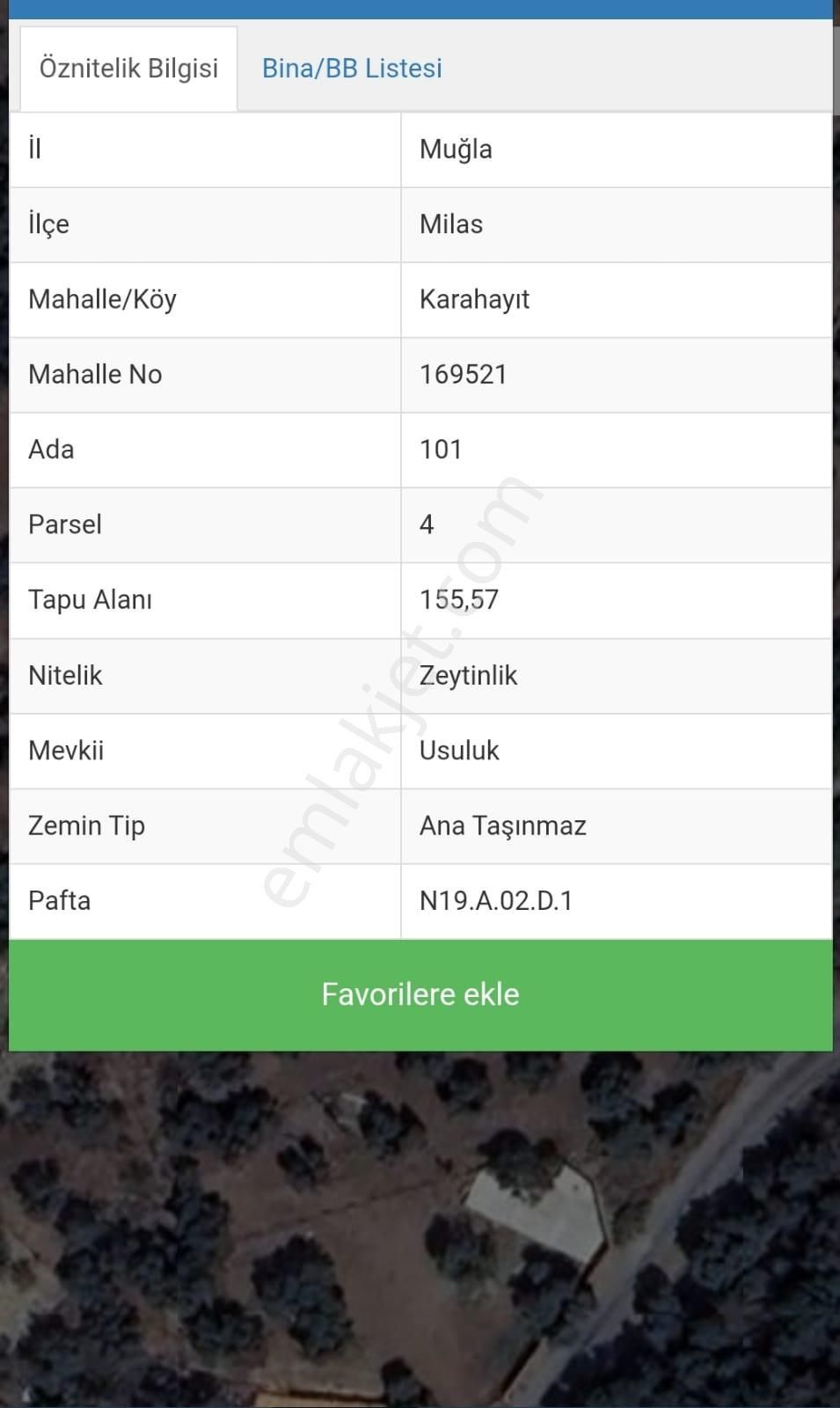 Muğla Milas Karahayıt 155 M2 Zeytinlik - Görsel 2