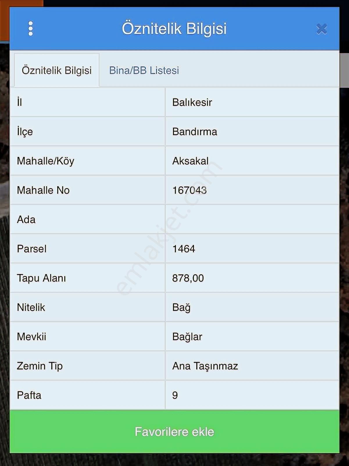 Burcu'dan Bandırma Aksakal'da Yola Sıfır 878 M2 Müstakil Bağ - Görsel 5