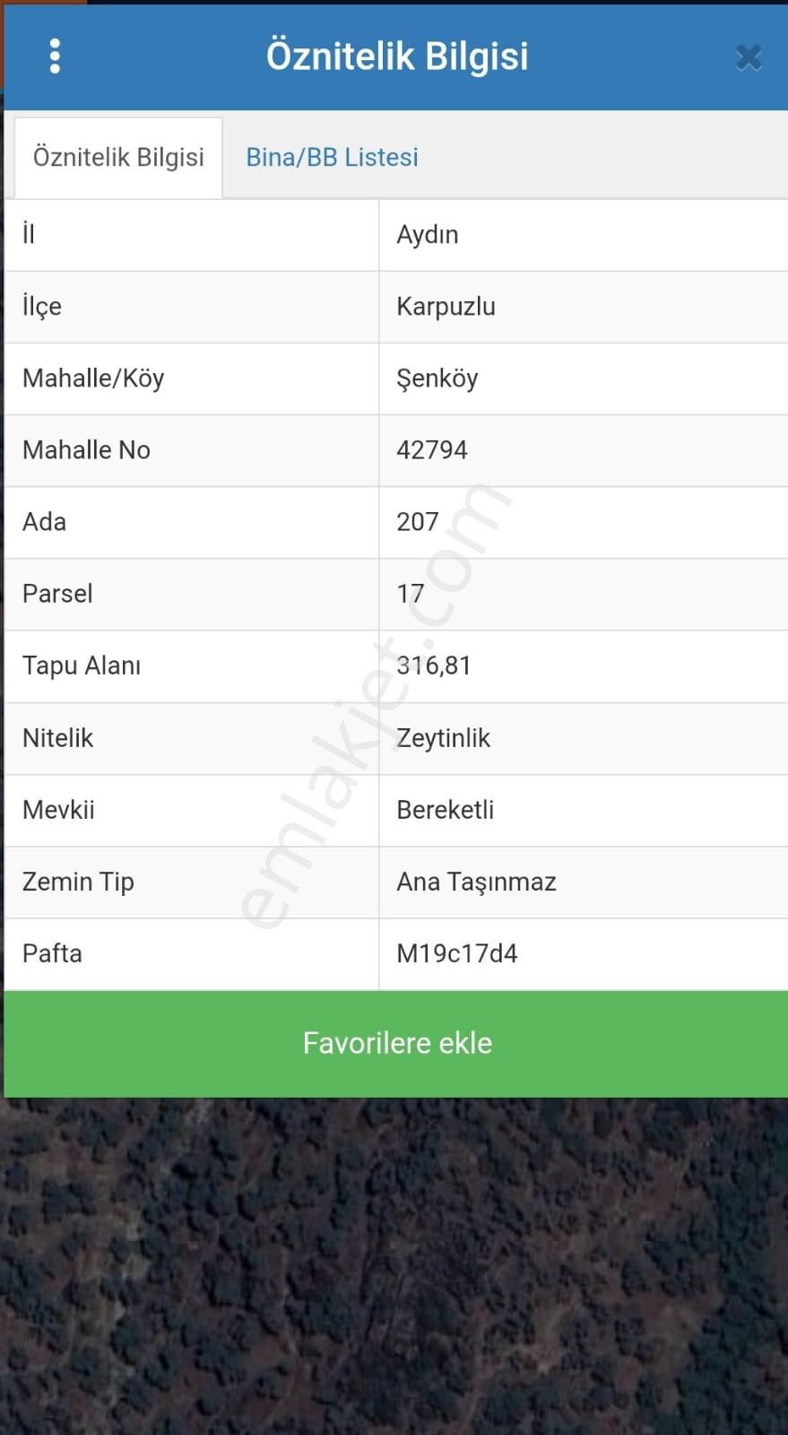 Aydın Karpuzlu Şenköy'de 316 M2 Zeytinlik - Görsel 2