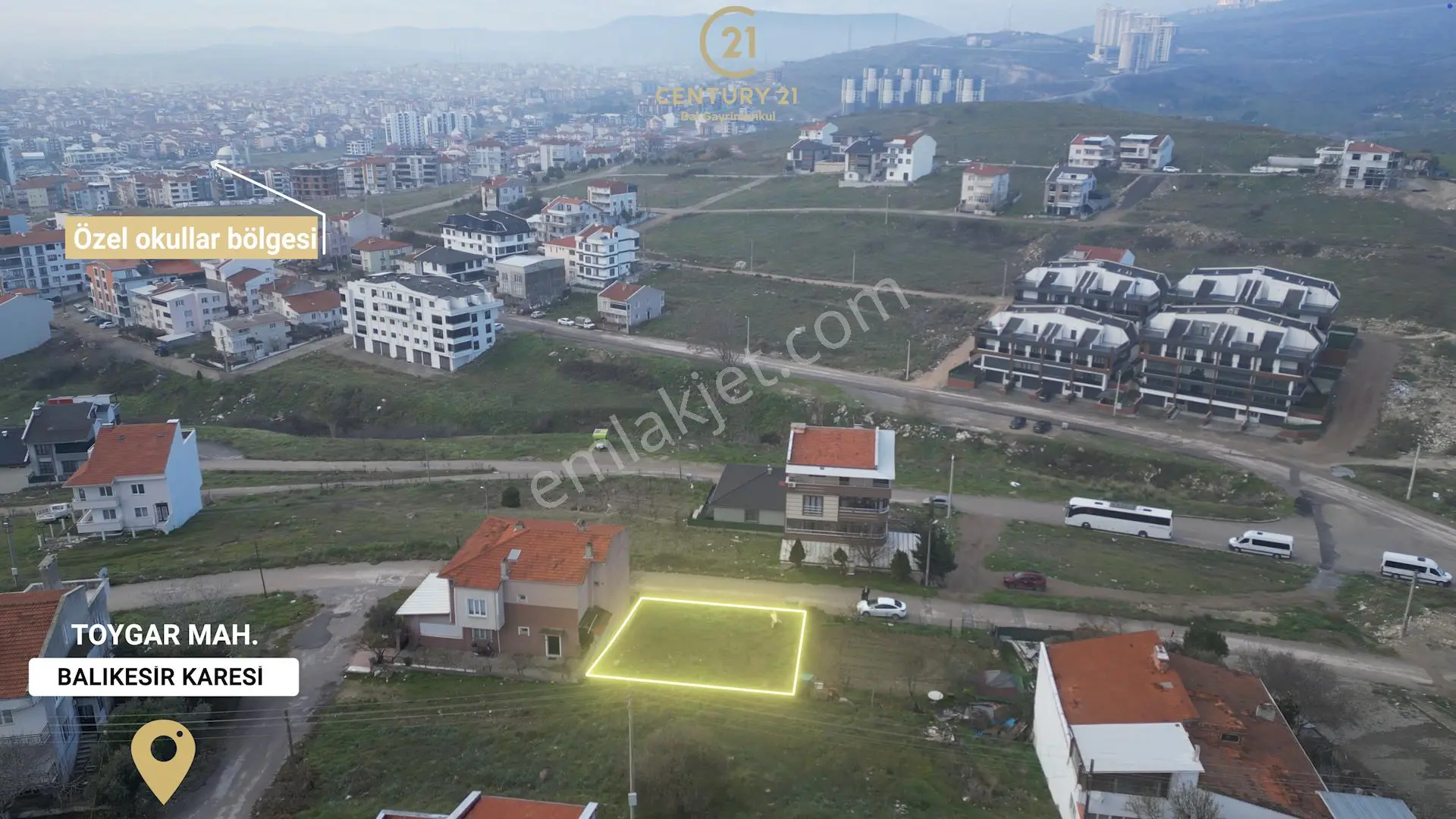Century21 Bal'dan Balıkesir Toygar Mah.'de Satılık Arsa - Görsel 3