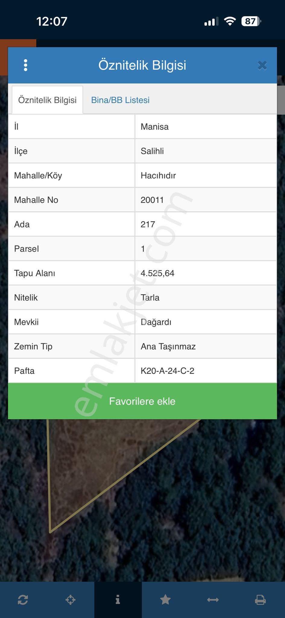 🌾 Satılık Tarla – Manisa Salihli Hacıhıdır Mahallesi / Dağardı Mevkii - Görsel 6