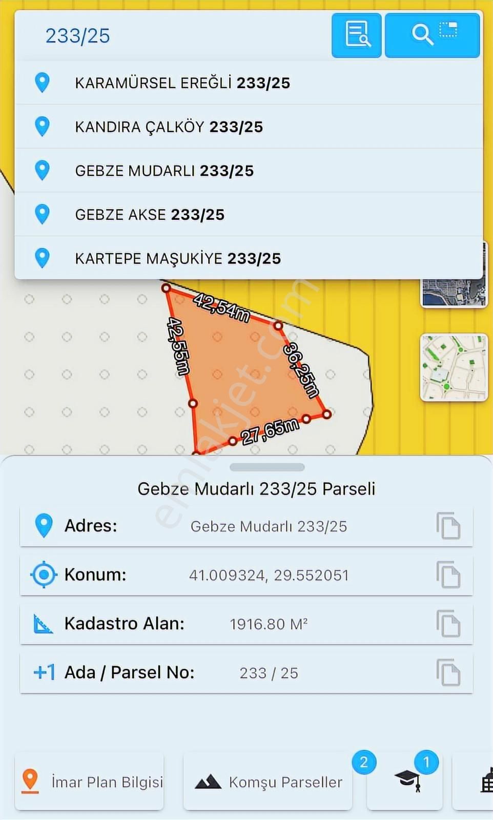 Enka G.y.o'dan Gebze Mudarlıda 1916m2 Satılık Tarla - Görsel 6