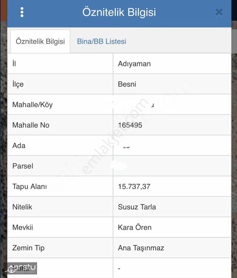 Arstu Gayrimenkul Selma'dan Besni Yolunda Satılık 15 Dönüm Tarla - Görsel 3