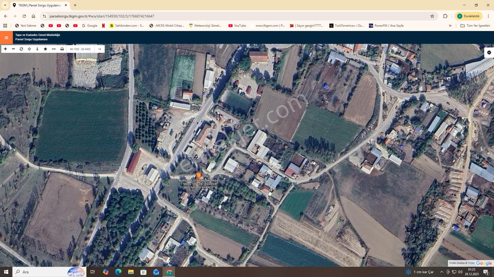 Bursa Mustafakemalpaşa Tepecik Mahallesinde 420m2 Konut İmarlı Arsa - Görsel 2