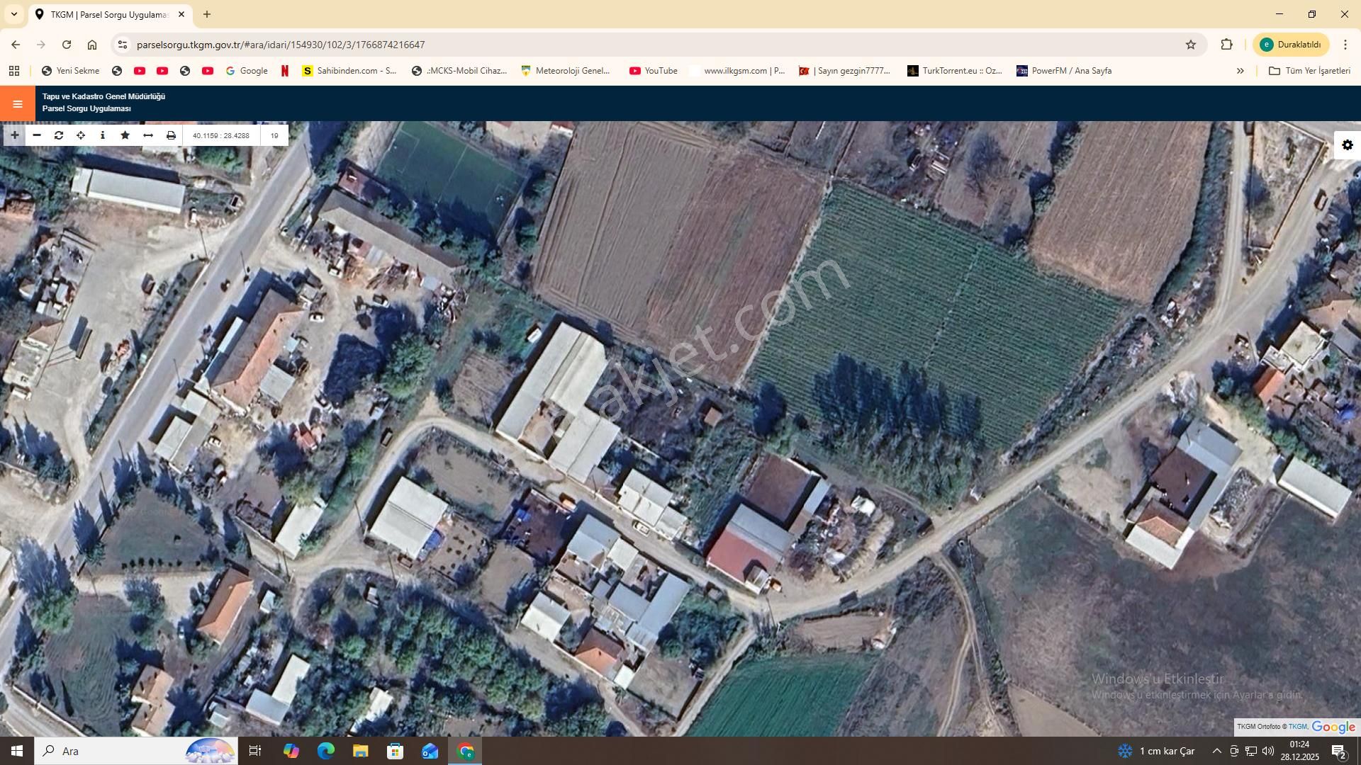 Bursa Mustafakemalpaşa Tepecik Mahallesinde 420m2 Konut İmarlı Arsa