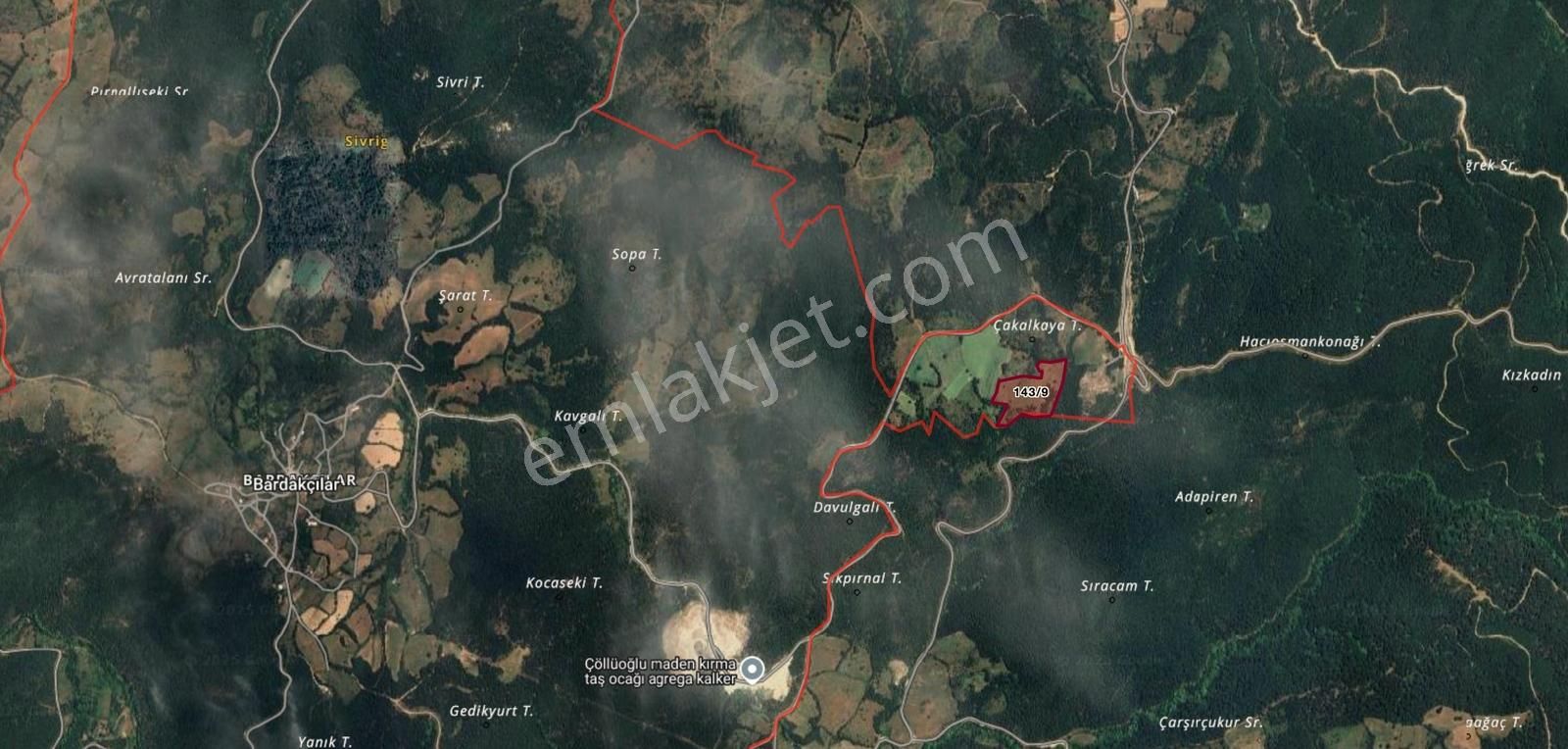 Fırsat! Çanakkale / Bardakçılar'da 33.250 M² Yatırımlık Arazi - Görsel 11