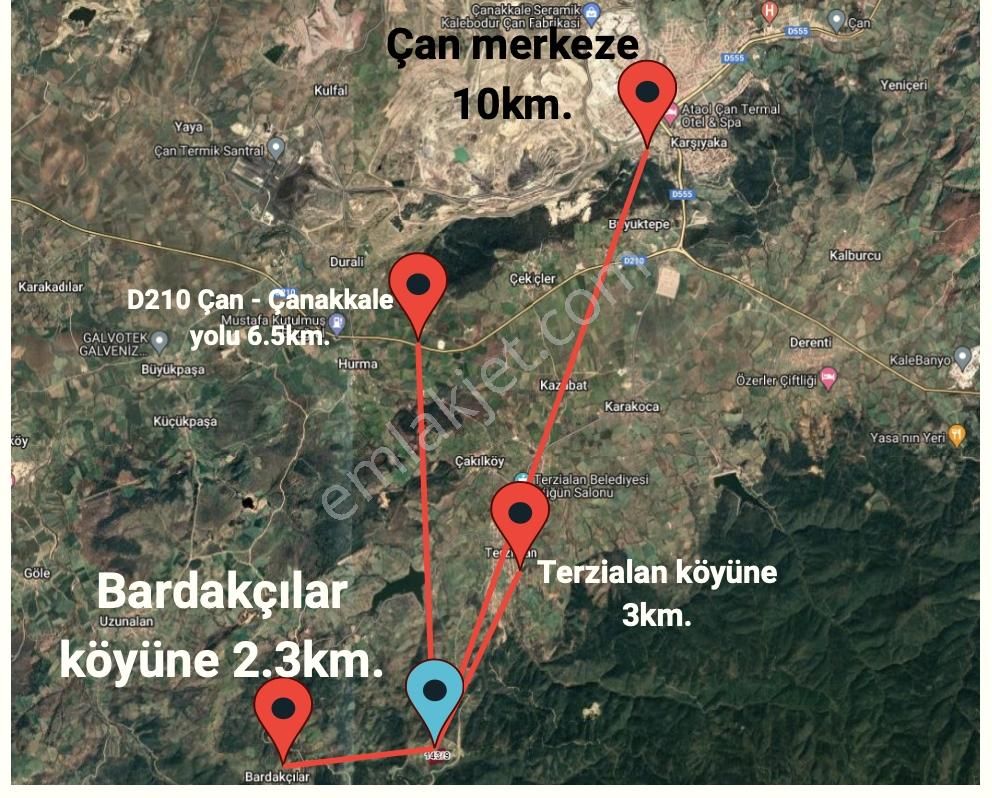 Fırsat! Çanakkale / Bardakçılar'da 33.250 M² Yatırımlık Arazi - Görsel 8