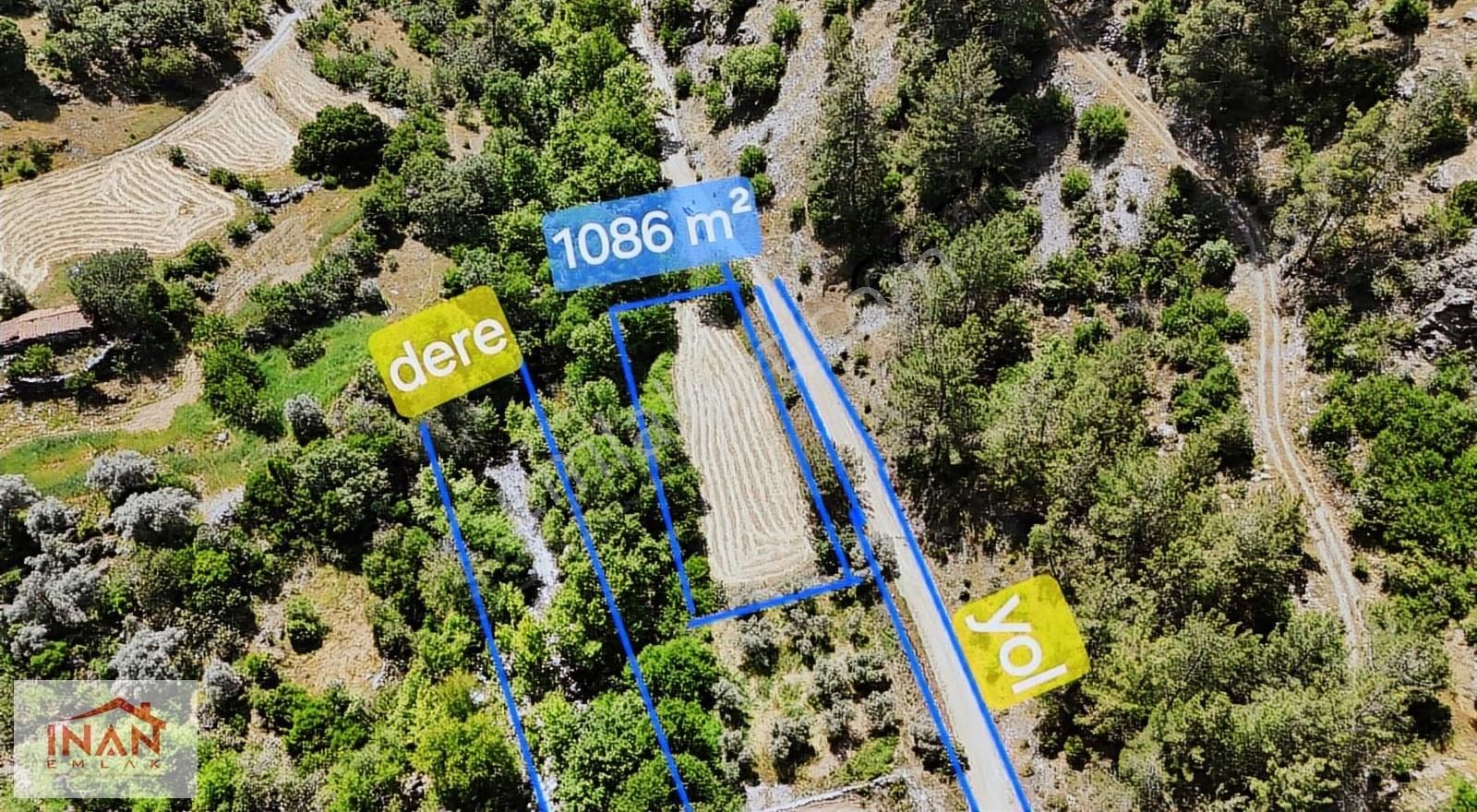 Fiyat Yılbaşına Kadar Düştü / Dere Kenarı 1086 M² Tarla