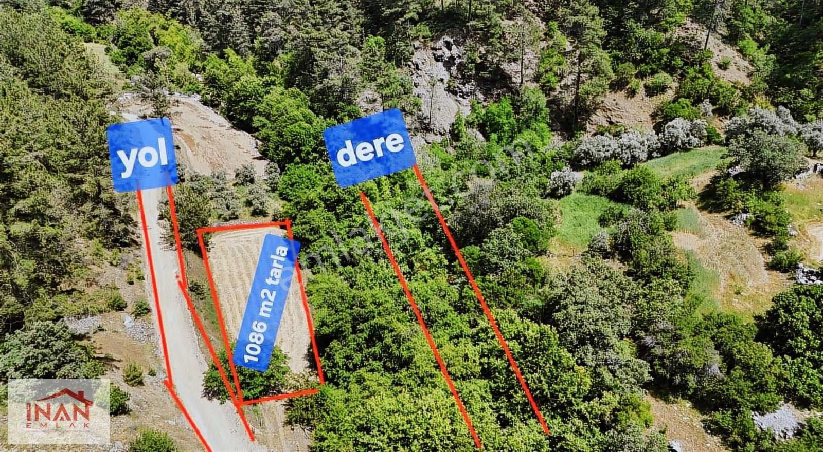 Fiyat Yılbaşına Kadar Düştü / Dere Kenarı 1086 M² Tarla - Görsel 3