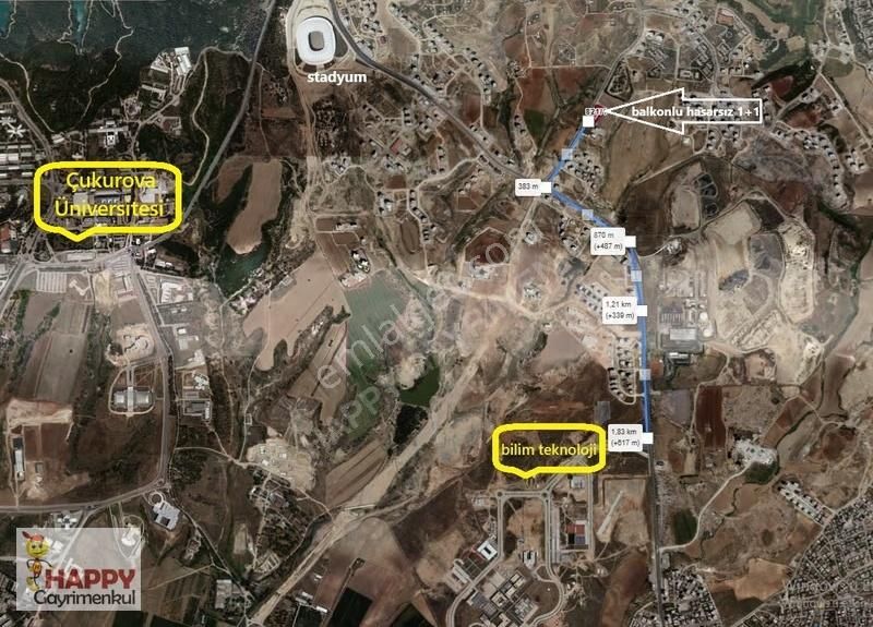 Adana Sarıçam Eşyalı Geniş 1+1 Daire Balkonlu Baştan Hasarsız . - Görsel 20