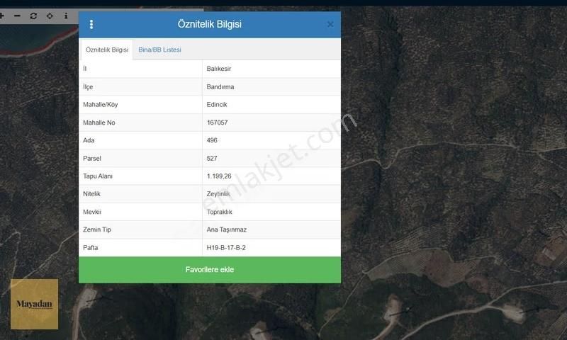 Bandırma Edincikte 1.199 M² Zeytinlik | Yola Yakın | - Görsel 2