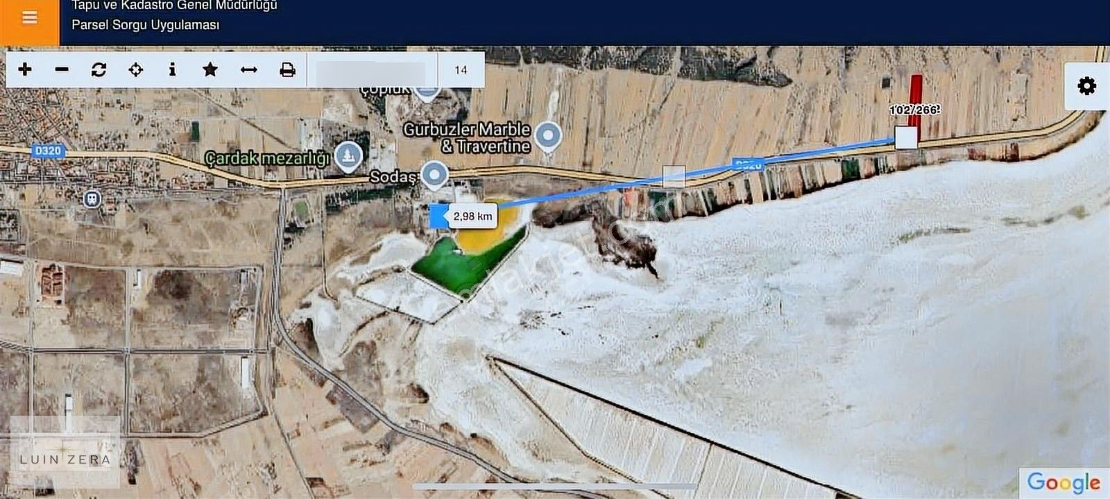 Denizli Çardakta Satılık Yatırımlık Fırsat Yer - Görsel 2