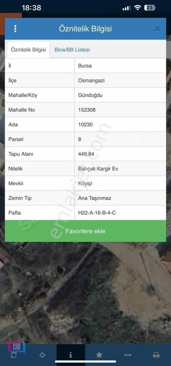 Dialog Skaladan Bursa Gündogdu Da Satılık İmarlı Arsa