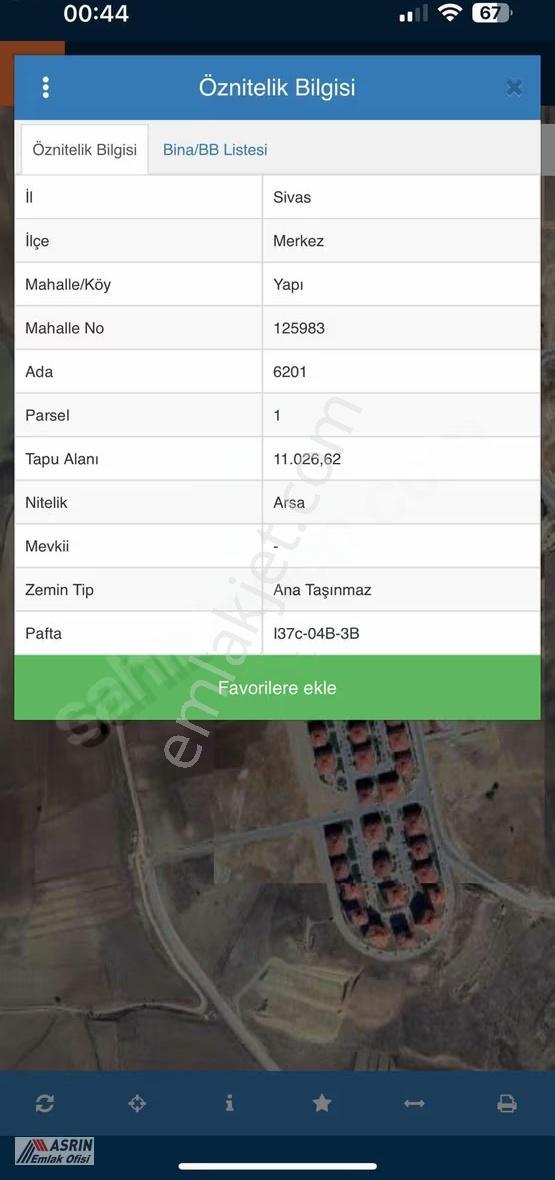 Asrın Emlak'tan Yapı Mah.toki Yanında Satılık 567 Mt Arsa Hisse - Görsel 11
