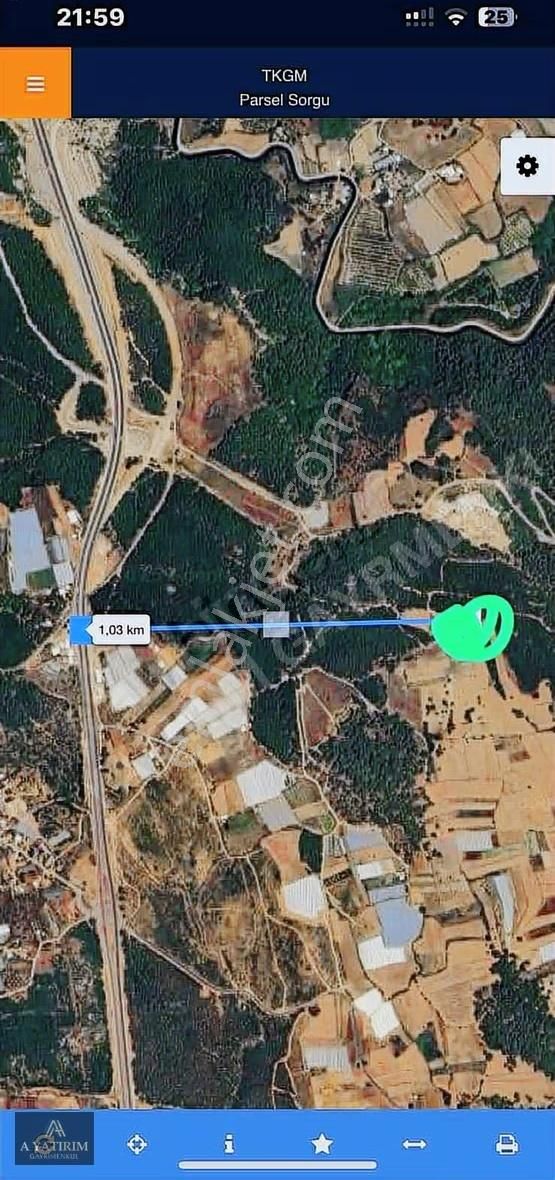 A Yatırımdan Aksu Yeşilkaraman Da Satılık 1050 M2 Tarla - Görsel 10