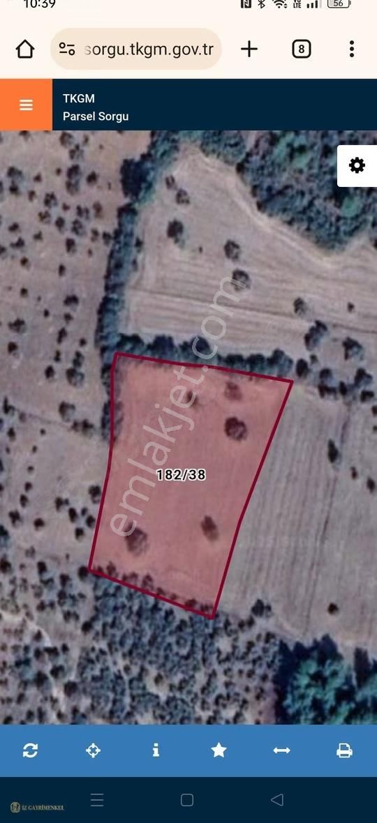 Çanakkale Merkez Dümrek Köyünde Satılık Tarla