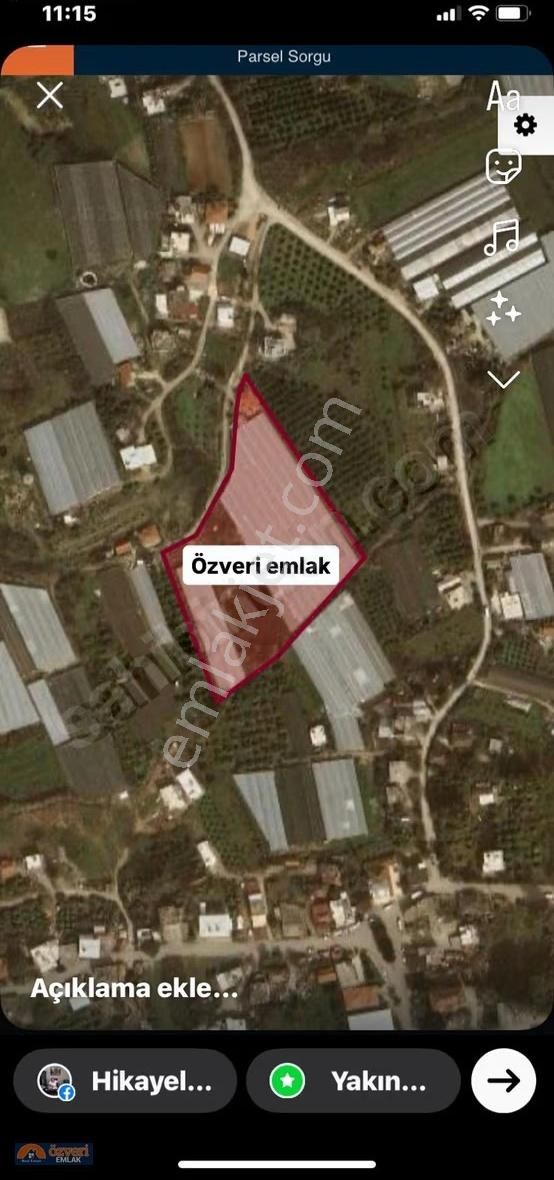 Ntalya Serik Yukarıkocayatak,da Merkezde 1647m Satılık Ev Yer