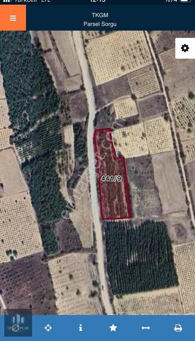 Baklan Boğaz İçi Satılık Asfalt Cepeli Tarla