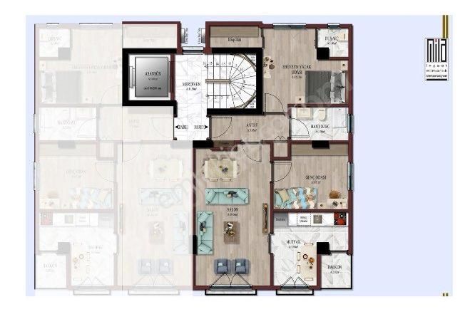 !!! Tek Tapu 16 Adet 2+1 Dairelik Satılık Yada Mütahitlik !!! - Görsel 2
