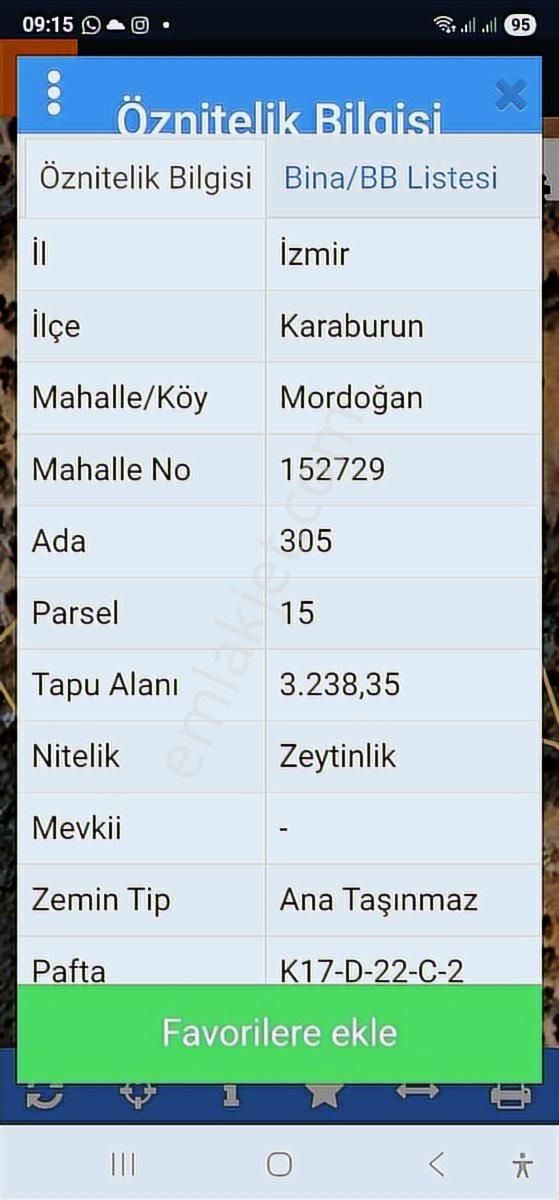 Mordoğan Emlaktan Mordoğan Köyünde 3200 M2 Satılık Tarla - Görsel 2