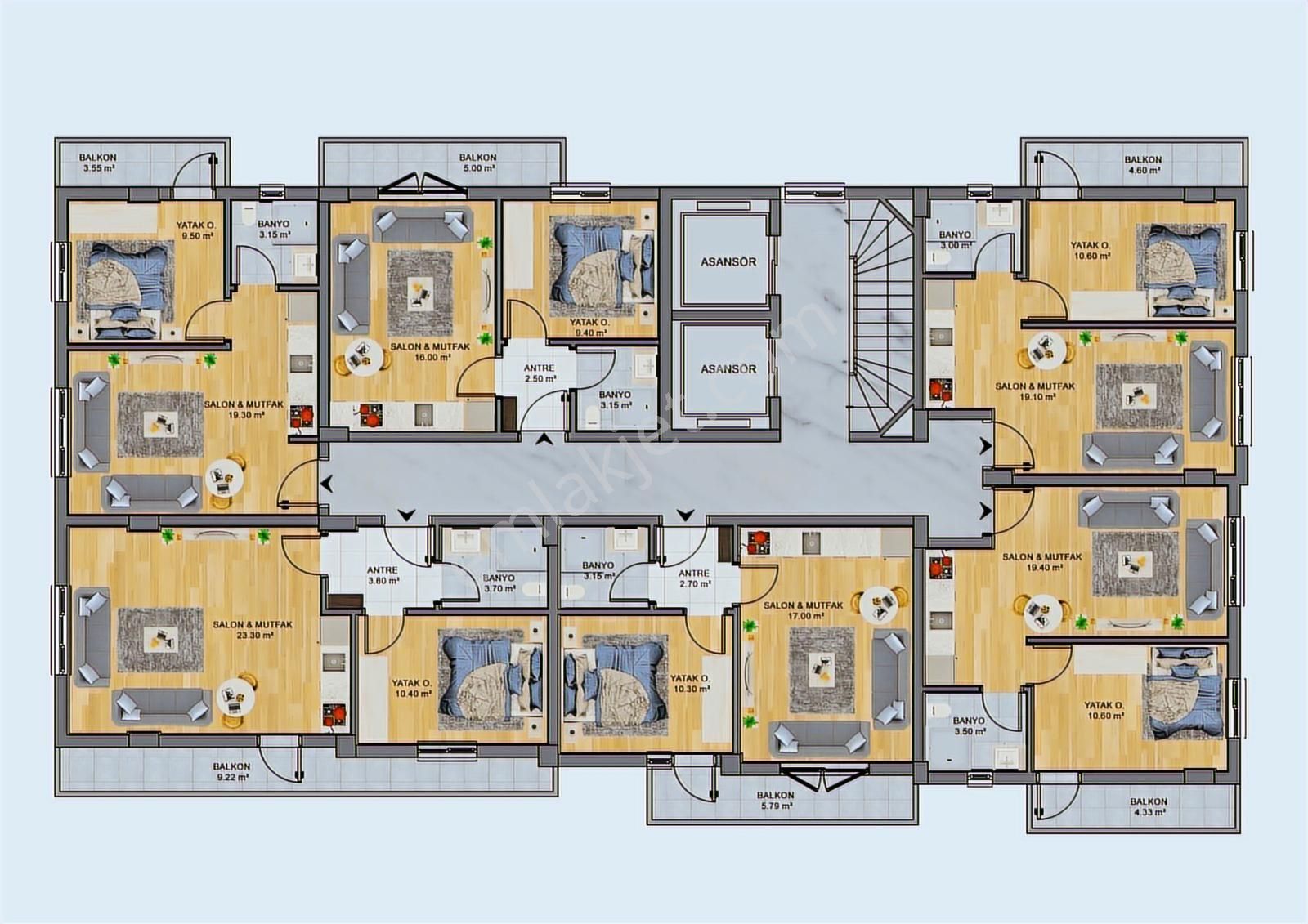 Metroya Ted Üniversitesi'ne Kızılay'a Bakanlılara Yakın 1+1 - Görsel 2