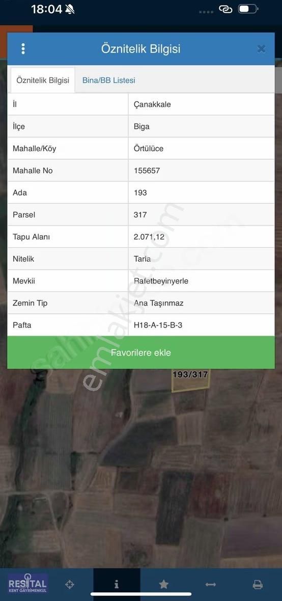 Çanakkale Biga Örtülücede Fırsat Arazi - Görsel 4