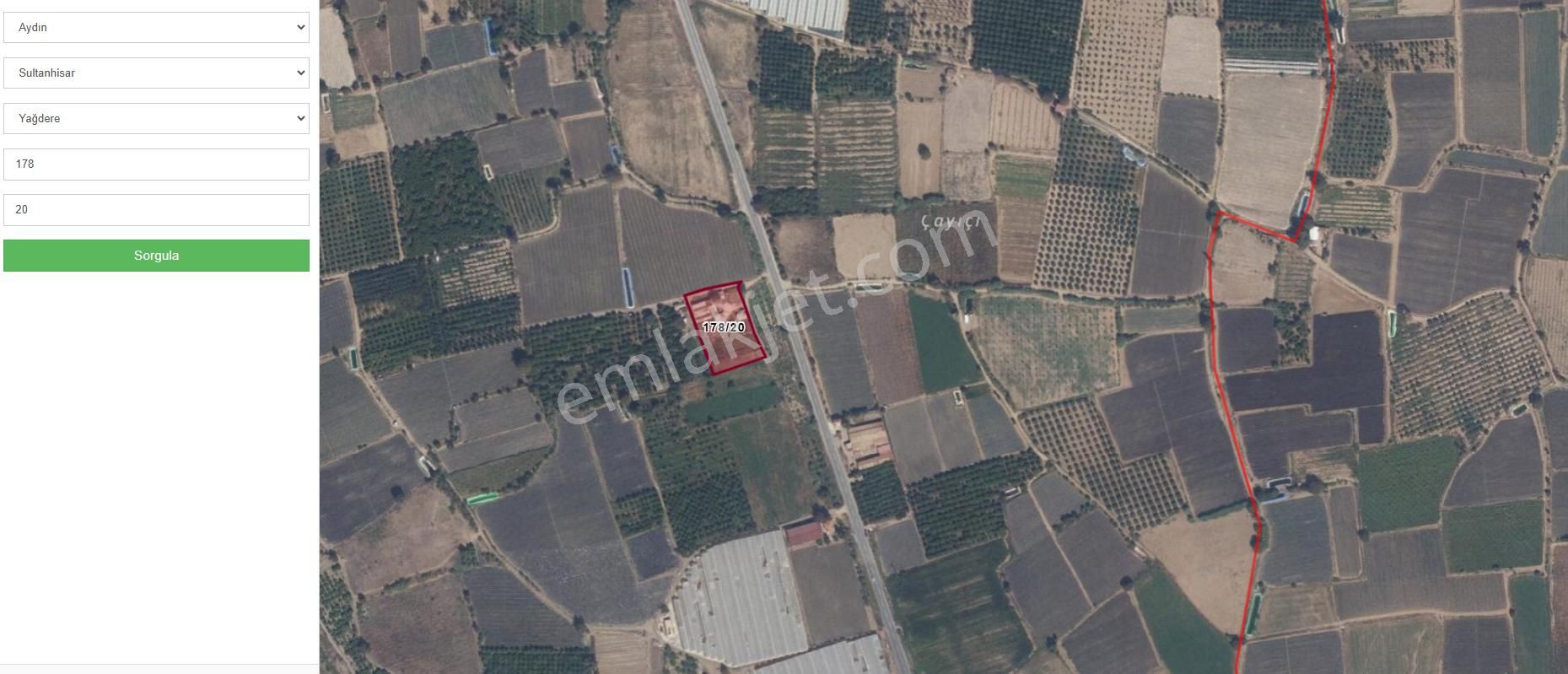 Gözdeden Sultanhisar'da İçinde Ev Ve Ahırı Olan Satılık Tarla...