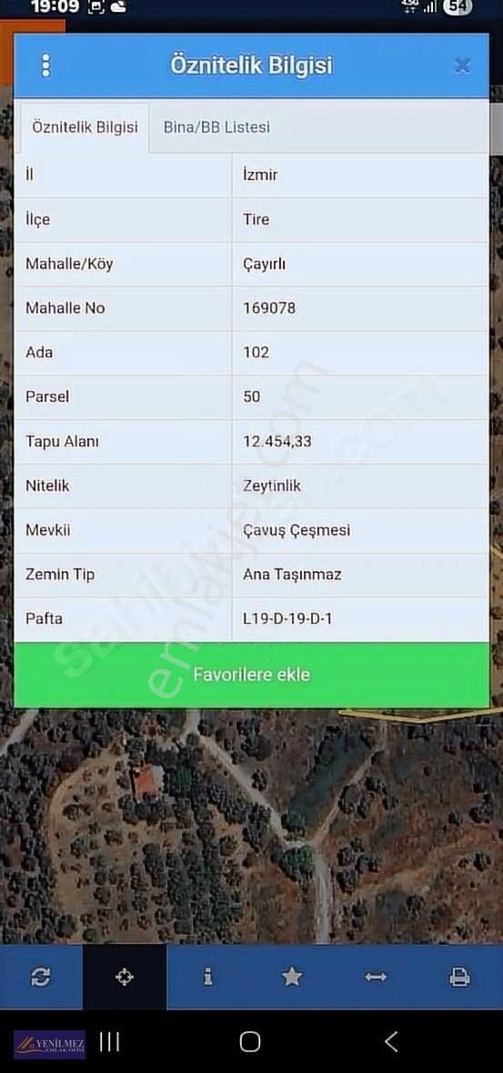 Tire Çayırlı Mahallesi Satılık Bahçe - Görsel 9