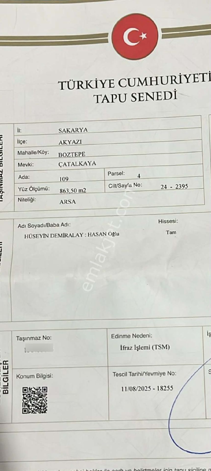 Yön Group Gayrimenkulden Boztepede Acil Satılık Köy İmarlı Arsa - Görsel 3