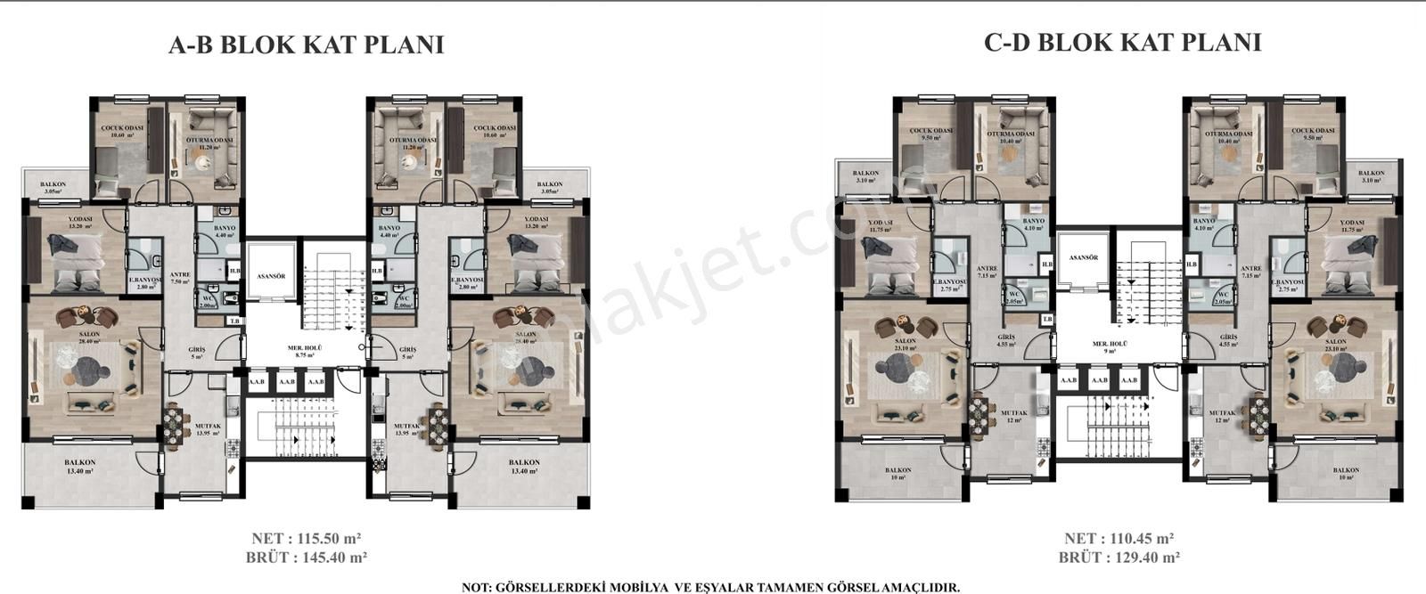 Bursa Karapınar'da Proje'den Site 3+1 (lüks) Satılık Daire'ler - Görsel 34