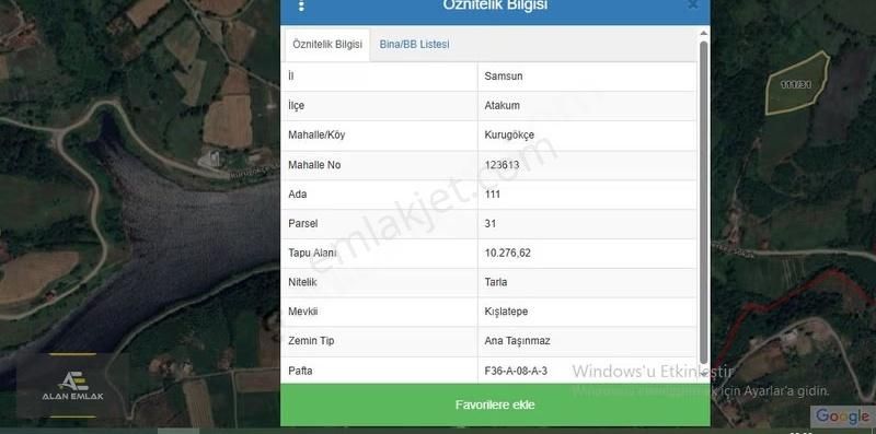 Alan Emlak;kurugökçe Mah.bağ Evi Ve Bina Yapımına Uygun Tarla - Görsel 9