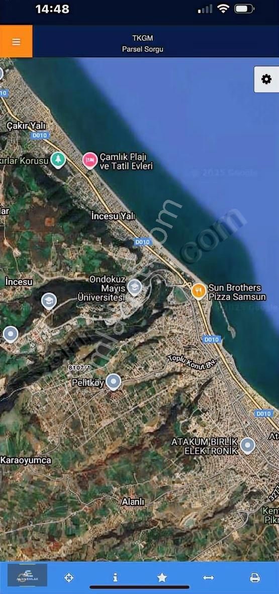 Samsuna Atakum Pelitköy Köşebaşı Satılık Arsa - Görsel 11