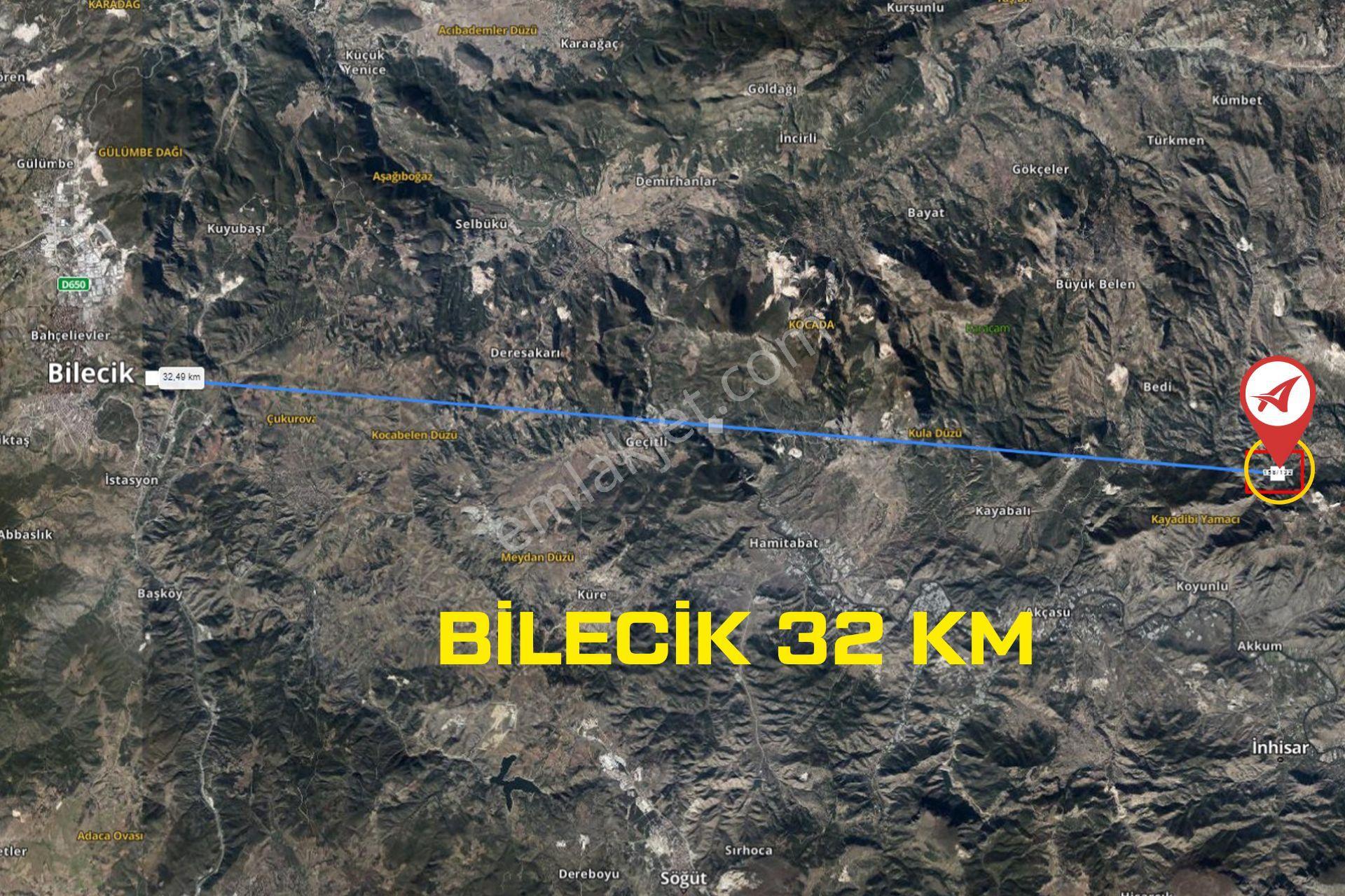 Bilecik-inhisar-harmanköy-satılık 3115m2 Tarla - Görsel 13