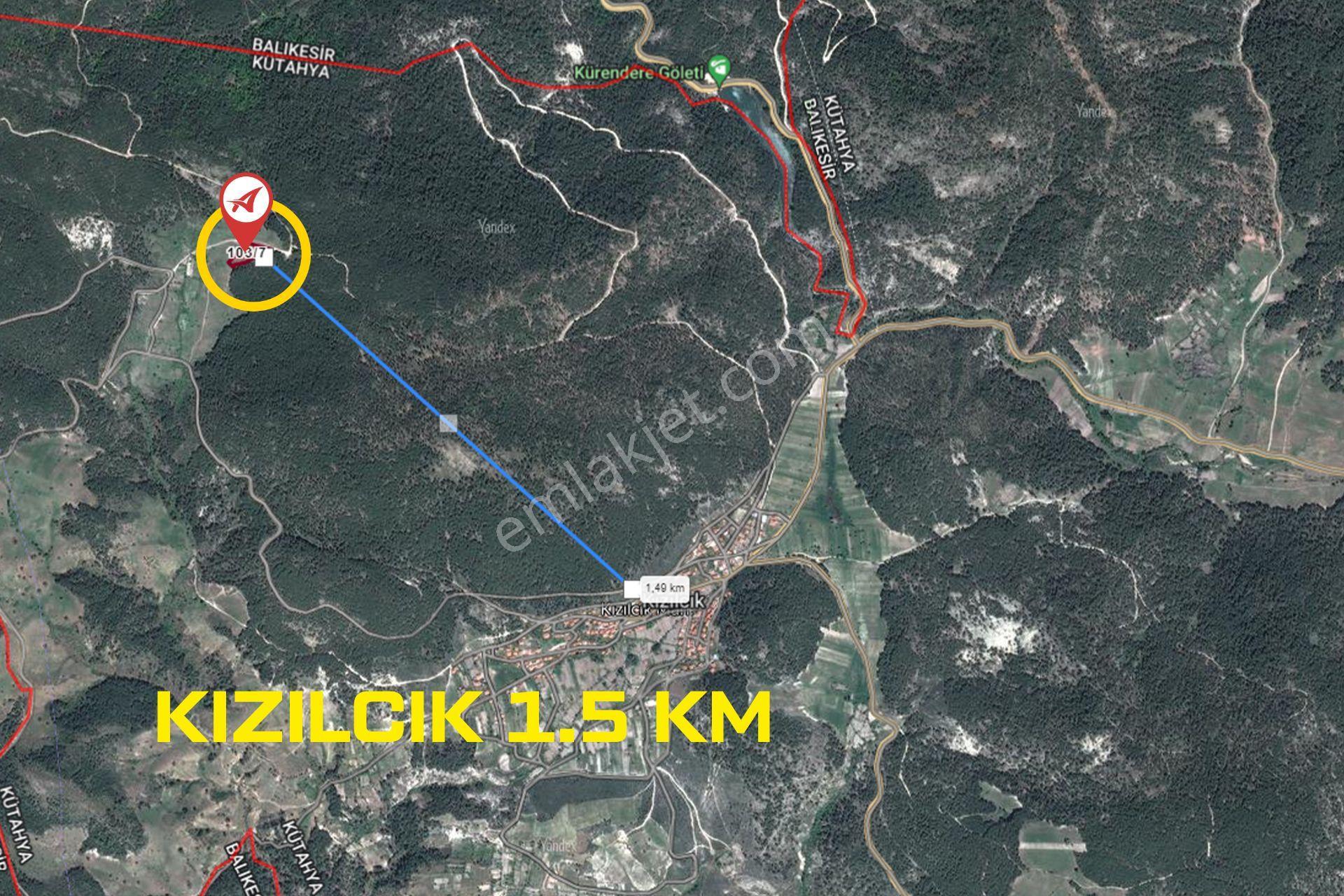 Kütahya Simav Kızılcık Satılık 4081m2 Tarla - Görsel 13