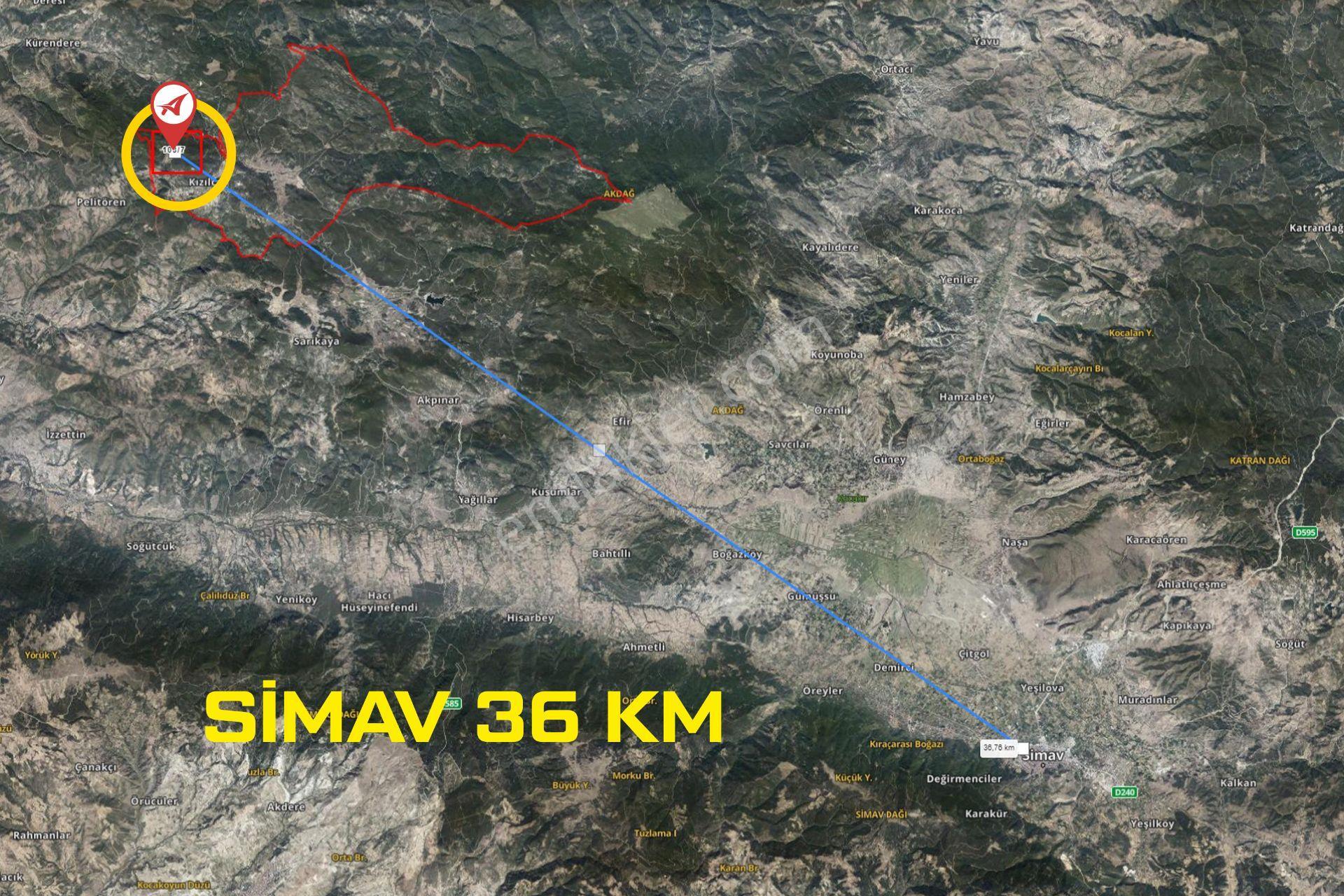Kütahya Simav Kızılcık Satılık 4081m2 Tarla - Görsel 16
