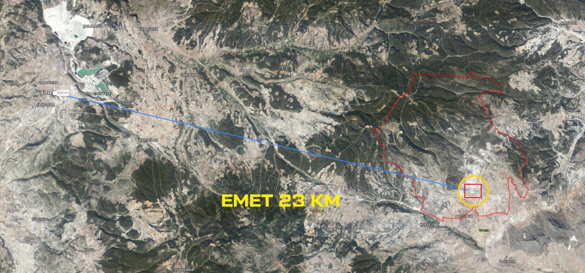 Kütahya Emet Aydıncıkmeydan Satılık 3230m2 Tarla - Görsel 29