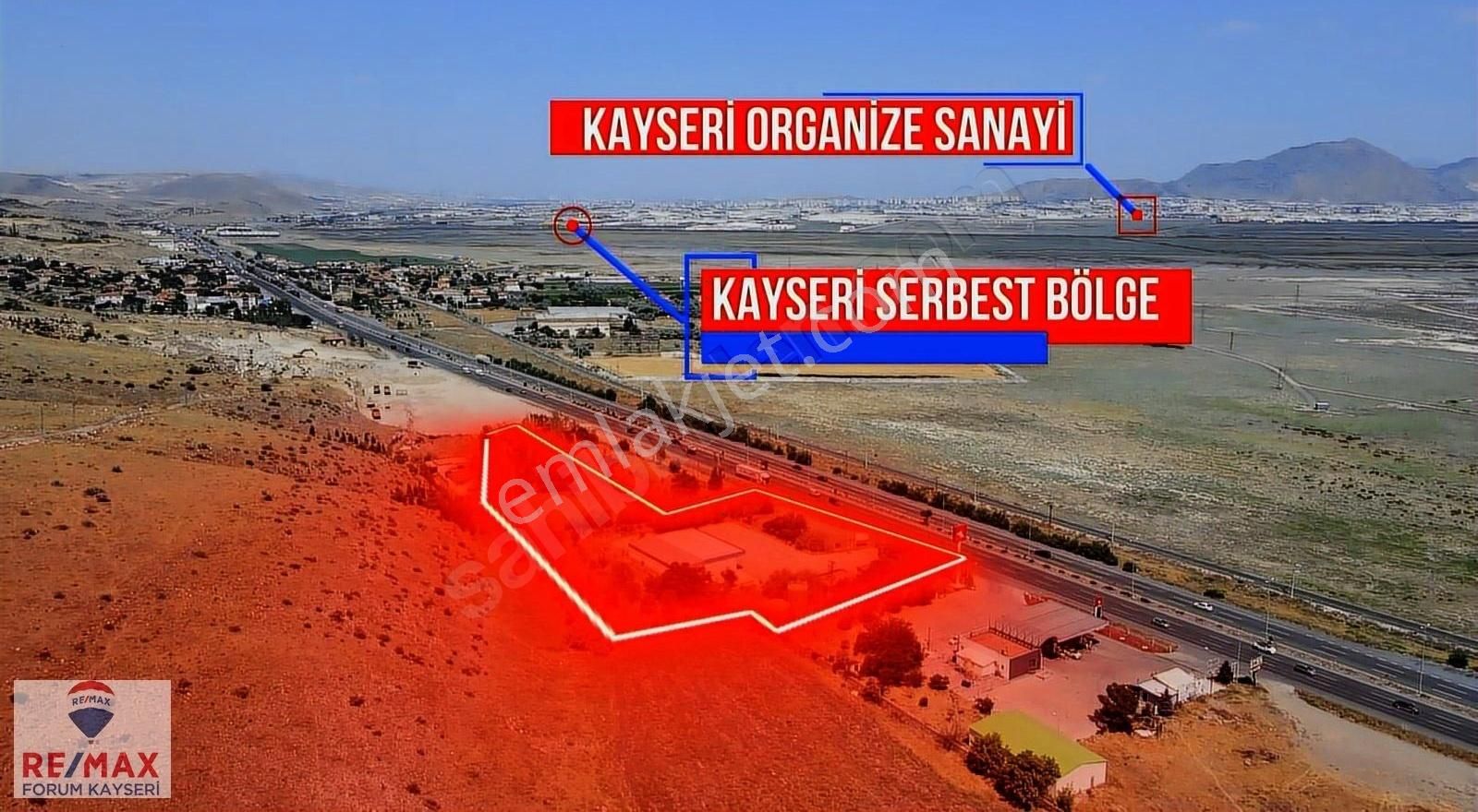 Kayseri İncesu Yol Kenarında 12500 M2 Arsa 76 Metre Cepheli - Görsel 11