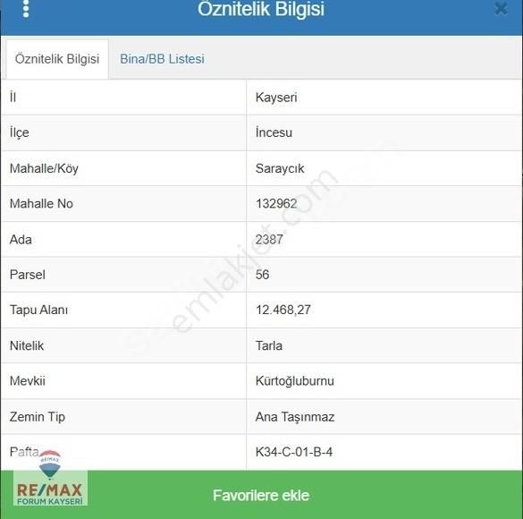 Kayseri İncesu Yol Kenarında 12500 M2 Arsa 76 Metre Cepheli - Görsel 6