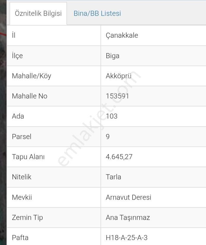 Tiyap Ticari'den Biga Akköprü Güleç Köy Sınırında Satılık Tarla - Görsel 13