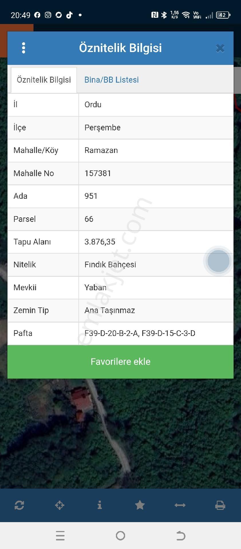 Perşembe Ramazan Mahallesinde Satılık İmarlı Bahçe - Görsel 6